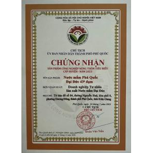 Các chứng nhận đạt được